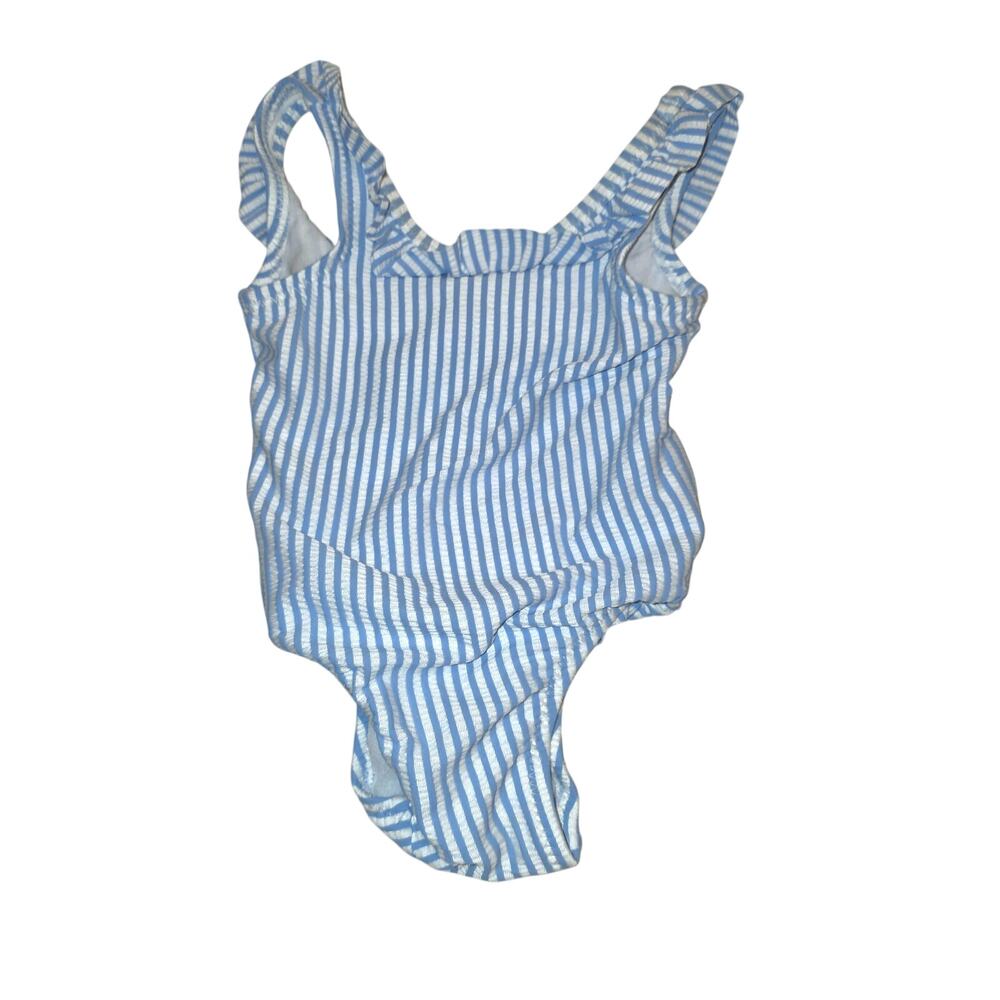 EUC Old navy blue/white stripes, nautical, one piece suite size 3-6 mo‎